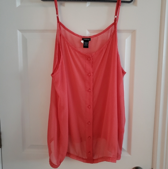 Torrid polka dot tank blouse - Picture 1 of 4
